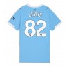 Manchester City Rico Lewis #82 Hjemmedrakt Kvinner 2025-26 Kortermet